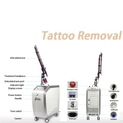 China Face Q Switched ND Yag Laser Tattoo Removal Machine Stationary Type 5ns for sale