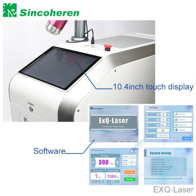 China 5Hz 1064nm Laser Pigmentation Removal Machine , Q Switch ND YAG Laser Equipment for sale