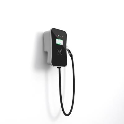 China Ocpp Type 2 32a 3Phase Wall Mounted EV Charger Ac Wall Box Charger for sale