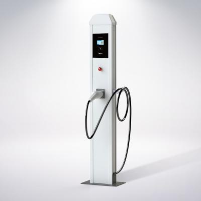 China Durable Wall Box Commercial EV Charger Double Gun Type1 22kw Charging Station for sale
