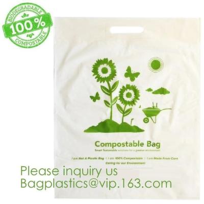 China Eco-friendly Roll Compostable Plastic Bag Drawstring Biodegradable Garbage Bags,cornstarch custom compostable biodegrada for sale