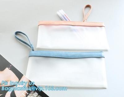 China promotion zipper pencil bag, Waterproof and shockpfoof Triangular pencil bag silicone pencil bag students for sale
