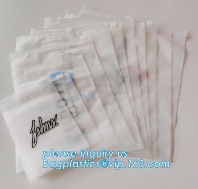 China Top Quality EVA PE OPP Bio Degradable T Shirt Bag, OEM Printed Slider Zip Packaging Plastic Bags For Tshirt Swimwear for sale