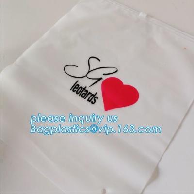 China CPE Slider Top Zipper Bag For Swimwear Custom Printed Clothes Packaging Frosted Poly Bags,frosted slider zipper lock pla for sale