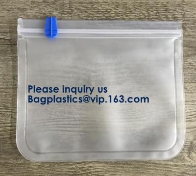 China Seal Reusable PEVA Storage Bags ideal For Food Snacks, Lunch Sandwiches, Makeup,Customized Printing Peva Plastic Materia for sale