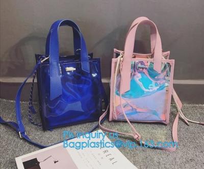 China Classical Colorful PVC Wallet Bag Pouch Bag shoulder bag, PVC Crossbody Bag For School Travel Girls, Tote Bag Clear Shou for sale