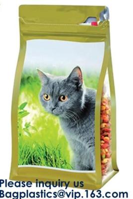 China Pet Treat Food Pouch BAGS,Bath Salts Fishing Baits Garden & Building supplies STAND UP POUCHES SIDE GUSSET BAGS FLAT BOT for sale