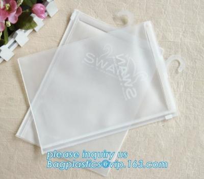 China PVC bag/PVC hook bag /PVC hanger bag for Underwear pack,PVC Plastic Packing Zipper Bag With Hanger clear bag hanger for sale