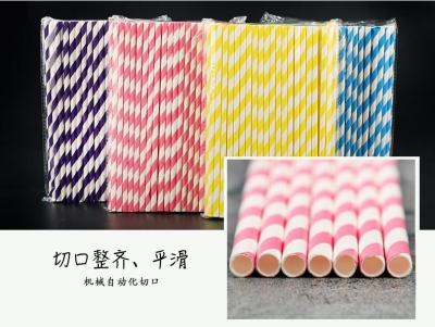 China Hot sale biodegradable bar thick paper straw,biodegradable drinking bamboo design paper straws,Paper straw customized lo for sale