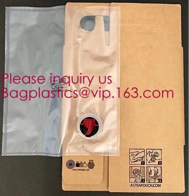 China 2L 3L 5L plastic valve wine bag in box water dispenser laminated aluminum bib bag in box wine dispenser bag bagease pack for sale