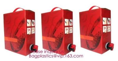 China 3L ,5L ,10L ,20 L Wine Dispenser Packaging Bag milk Spout bib Bag In Box,butterfly valve box bag/juice plastic BIB bag i for sale