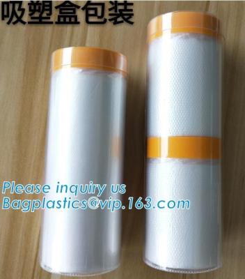 China auto spraying paint single-pack pre-taped masking filmautomotive spray pre-taped masking film with best price, auto pa for sale