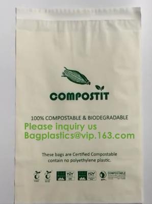 China Cheap factory direct biodegradable courier bags with EN13432 BPI OK compost home ASTM D6400 certificates BAGPLASTICS PAC for sale