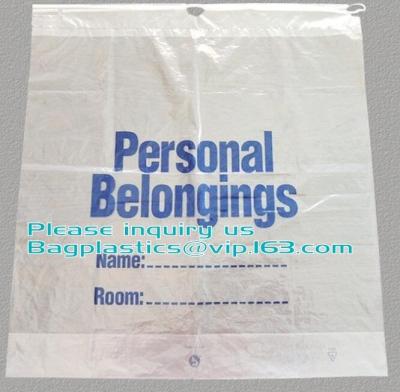 China Biodegradable Drawstring Patient Belongings Bag, Manufacturer Of Patient Belonging Bag for sale