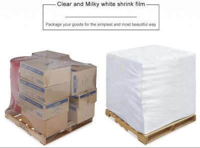China PE Heat Shrink Plastic Film Rolls For Packaging With Customized Size And Colours for sale