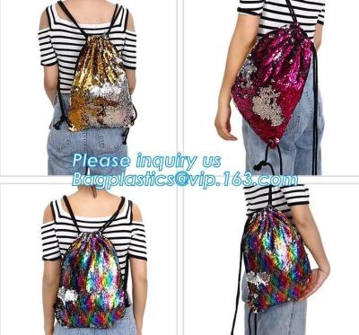 China mini sequins backpacks bag Bow bling women bags glittering sequin backpack,travel oxford glitter Sequin Reversible Merma for sale