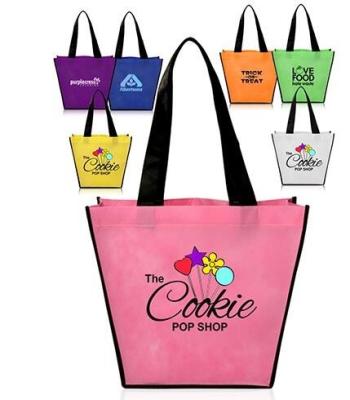 China Full Color Printing Logo Eco Promotion Corporate Custom Tote Shopping Non Woven Bag Eco friendly Biodegradable Compostab for sale