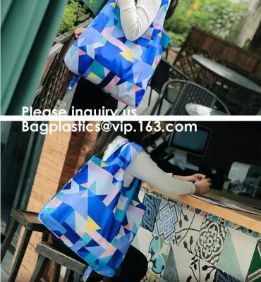 China Portable Recycled Polyester Nylon Reusable Foldable Shopping Bag,Value Friendly Reusable Polyester Foldable Shopping Bag for sale
