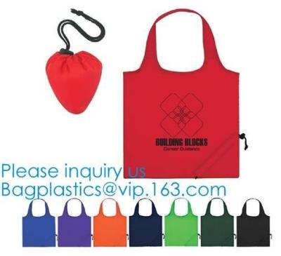 China Recycle Eco Friendly Wholesale Polyester Foldable Shopping Bag,Promotional Standard Size Portable Reusable Eco Friendly for sale
