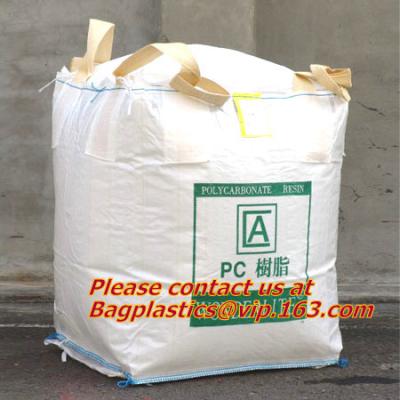 China 100% PP Woven FIBC Jumbo Bags for Sand, fibc bulk bag with four loop bags, big jumbo bag, Cheap china fibc big bags for sale
