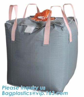 China bulk bag for cement ton bag 100% pp woven big jumbo bag reinforce FIBC,Factory directly sell pp woven big bags of Bottom for sale
