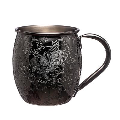 China 100% Food Grade Stainless Steel Mule Mugs with SS304 Handle for sale