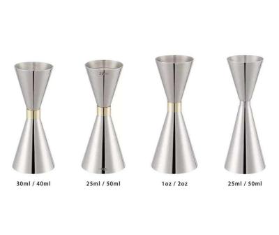 China OEM ODM Barware de aço inoxidável Double Cocktail Jigger Measuring Cup à venda