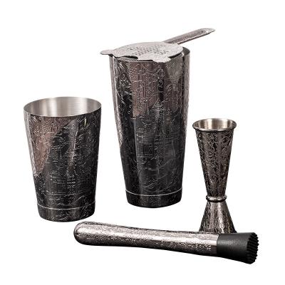 China Durable Stainless Steel Homeware Mixology Cocktail Shaker Set SS 18/8 for sale