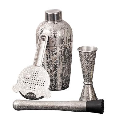 China Stag Style Stainless Steel Homeware Mixology Drink Cocktail Mixer Set for sale