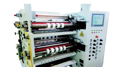 China 5 Micron 500mm 30KVA PP Slitting Rewinder Machine for sale