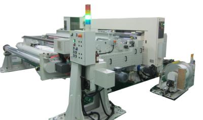 China RAL 7035 Auto Slitting Stretch Film Rewinder With Electrostatic Eliminator for sale