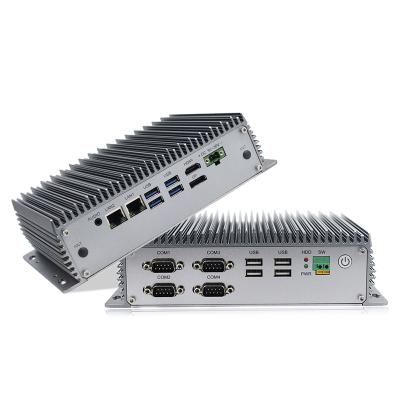 China 8th Gen I5 8265U Fanless Embedded Industrial Computer Mini Box Pc for sale