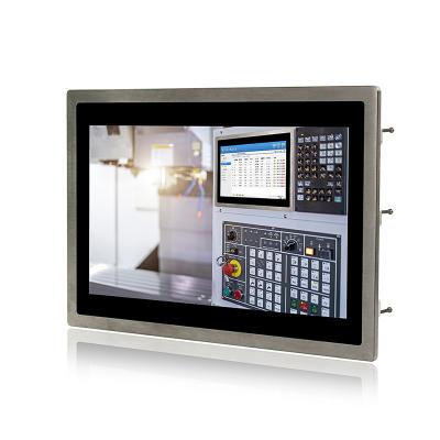 China IP69K Washable Industrial Touch Screen Display Embedded 400cd/m2 VGA DVI for sale