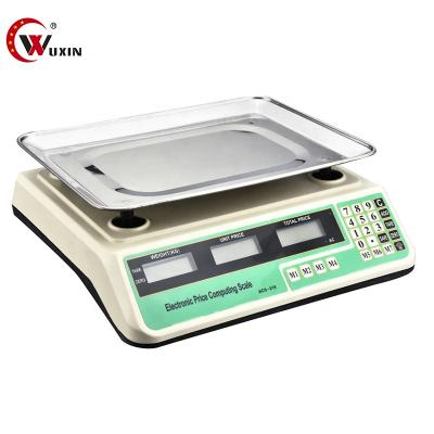 China scale rating calculating electronic balance scale for supermarket 33.5*23cm for sale