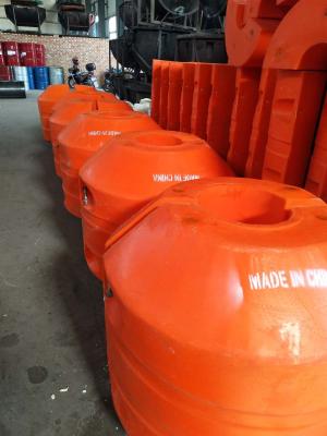 China HDPE  floats ID 400*OD1100*L1100 on pipeline for river sand extraction for sale