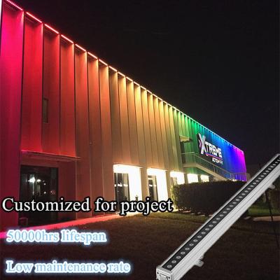 Китай DMX RGB RGBW светодиодная лампа для мытья стен IP65 для внешнего оформления зданий продается
