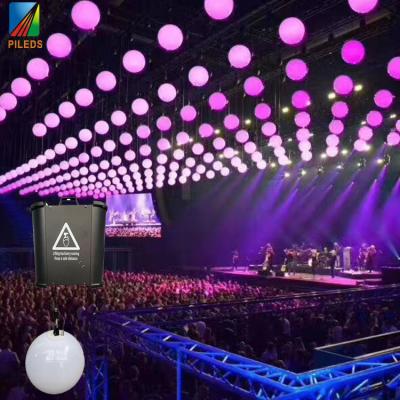 China Customized DMX RGB LED Lifting Ball Wireless Control Kinetic Light Up Down for sale