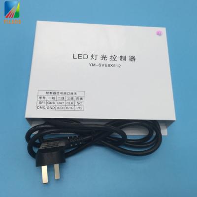 China YM-SVE8X512 ARTNET DMX controlador LED 8 puertos Sub control 265V Voltado de entrada en venta