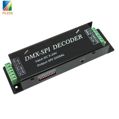 China DC5v 24v Dmx a Spi Pixel Decoder 3 pin para el control de la tira LED RGB en venta