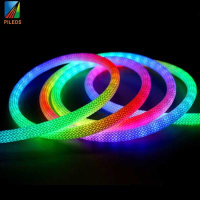 China Dynamische Pixel RGB 360 graden Neon Flex IP68 Voor buitenverlichting Te koop