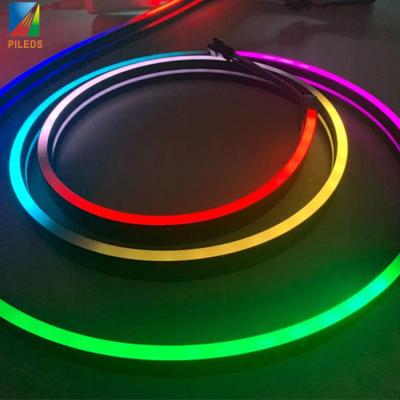 China WS2811 LED Neon Strip , Black Color Silicone Neon Light Full RGB Color Temperature for sale