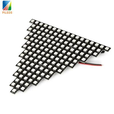 China Pixel DIY LED Dot Matrix Screen Triangle Shape WS2812 Full Color Spliceable for sale