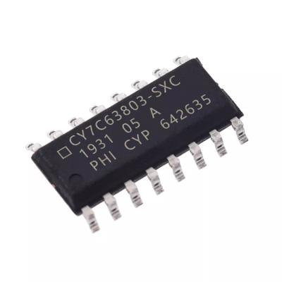 China Circuito integrado eletrônico SOIC-16 da unidade de controle da memória de CY7C63803-SXCT Mcu à venda