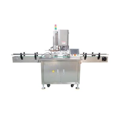 China High Quality Rotary Type Automatic Canning Equipment Aluminum Paper Chips Can Lid Sealing Machine for sale