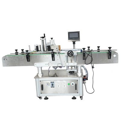 China Automatic Bottle Sticker Flat Label Applicator Labeling Machine for Round Bottles Factory Price for sale