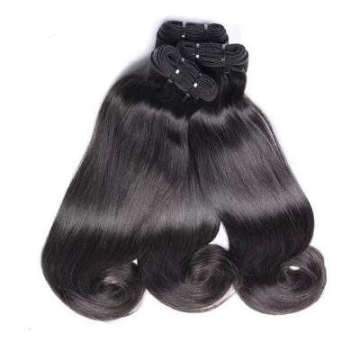China Super Hair Extensions Double Drawn Weft Unprocessed Bone Straight Funmi For Nigeria Girl for sale