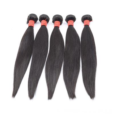 China Unprocessed Human Hair Weave Extension Silky Straight Wave Virgin Hair Bundle for sale