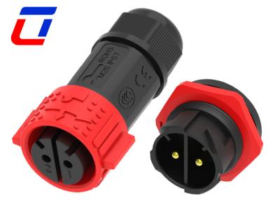 China Outdoor IP67 Waterproof 2 Pin Circular Power Connector Plug Socket Dustproof for sale