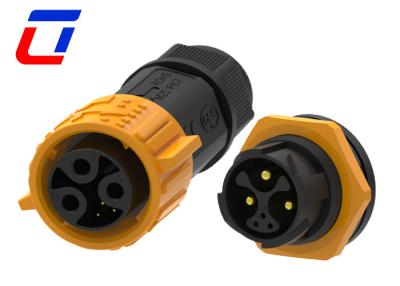 China 6 Pin 50A Waterproof Power Connector M25 IP67 Bulkhead Power Connector for sale