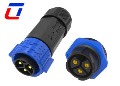 China 30A 500V Panel Mount Waterproof Power Connector IP67 For Industrial Usage for sale